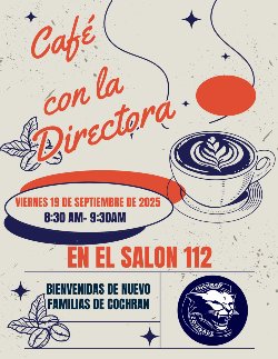 Cafe con la directora